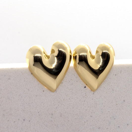 Brinco Coração Dourado