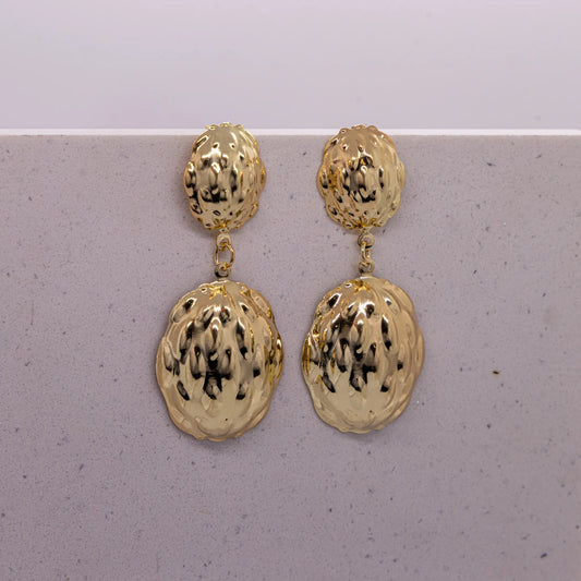 Brinco Duas Bolas Dourado