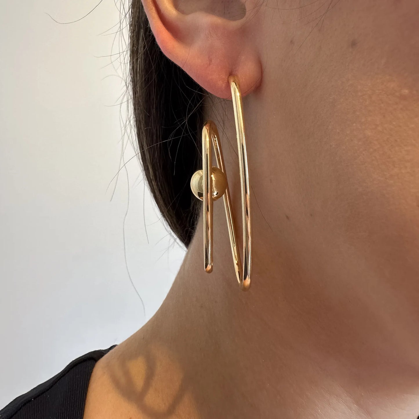 Brinco Espiral Dourado