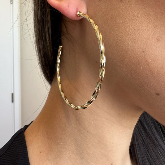 Brinco Argola Dourada Grande