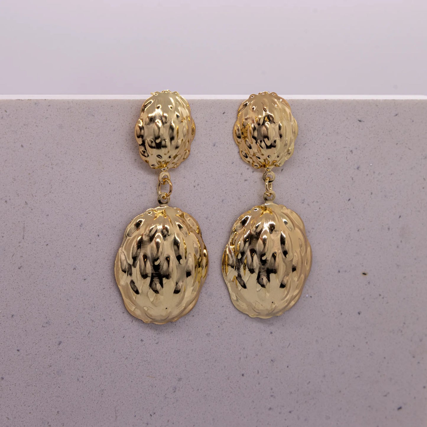 Brinco Duas Bolas Dourado