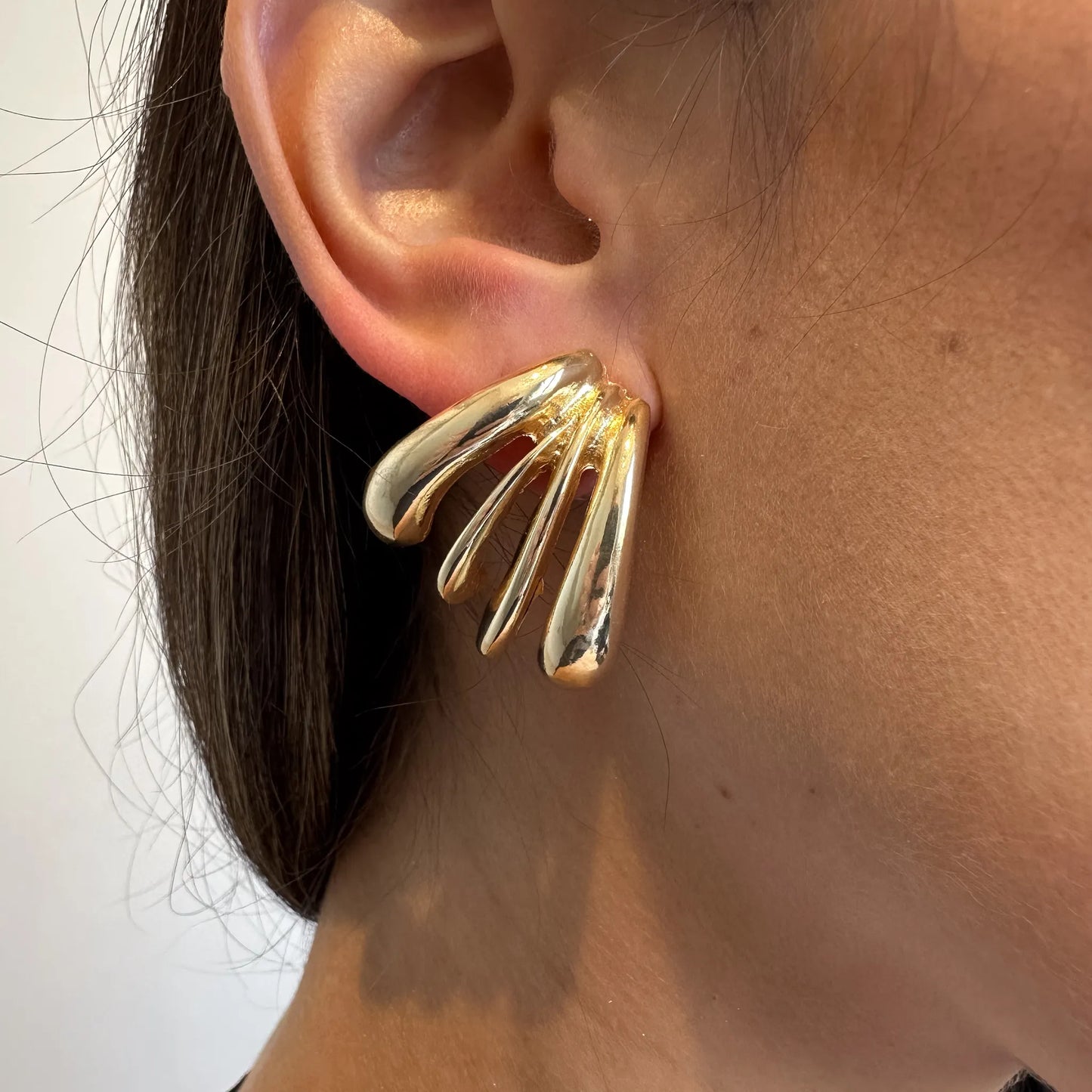 Brinco Orgânico Dourado