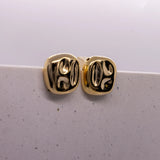 Brinco Pastilha Dourado