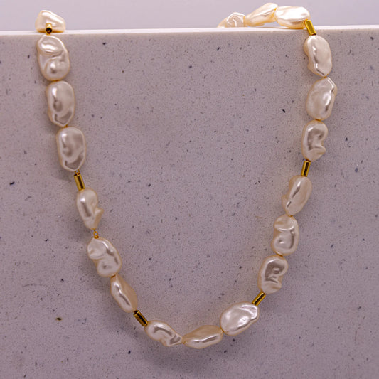 Colar Liso Madre Perola