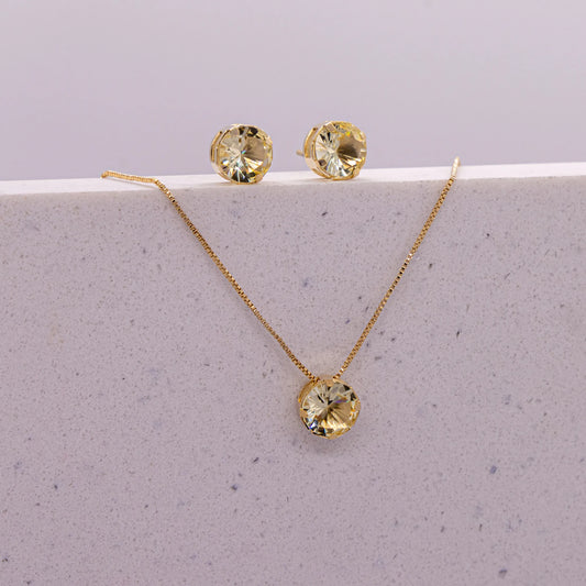 Conjunto Ponto De Luz Amarelo