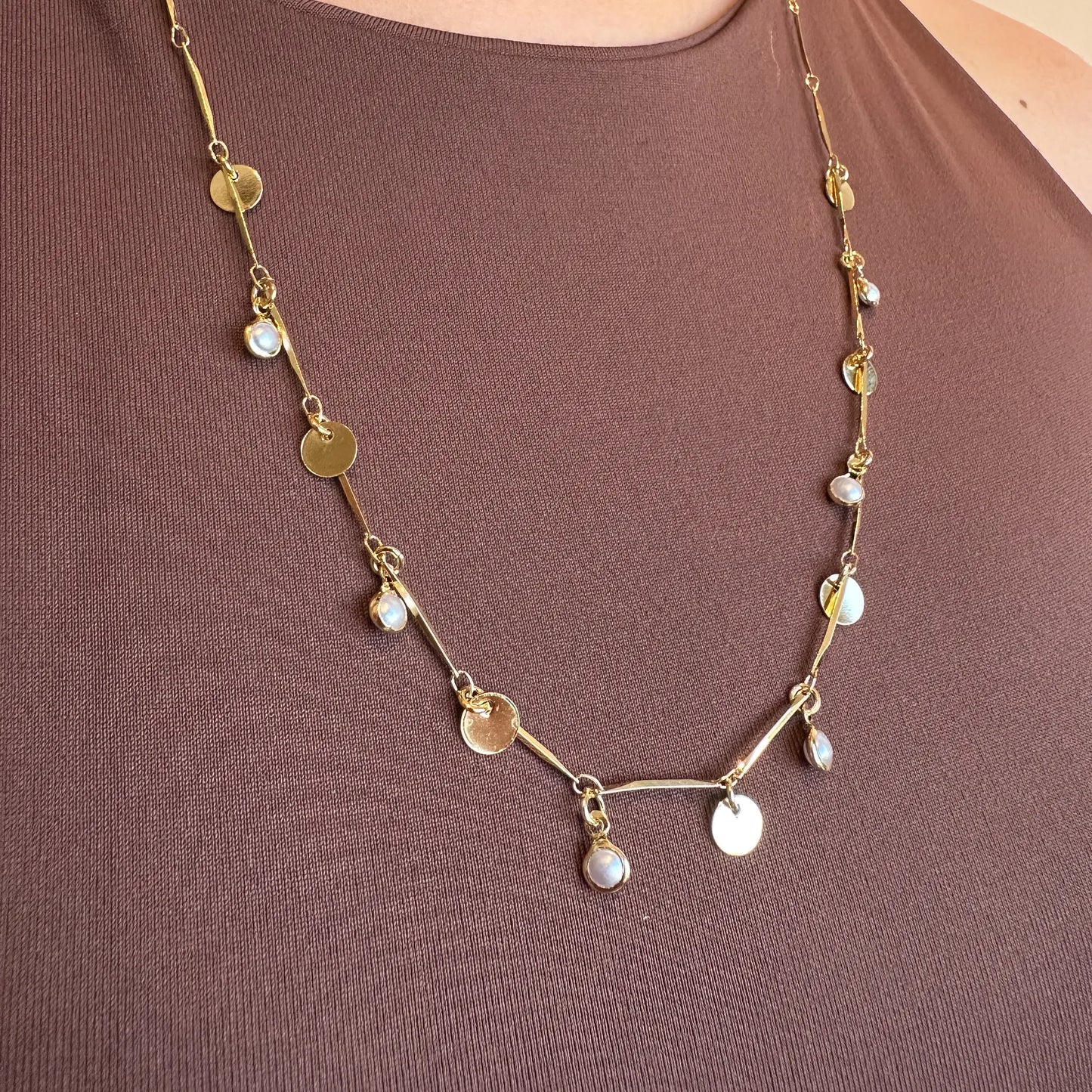 Correntinha Comprida Perola